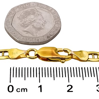 9ct Gold (Hollow) 7.4g 18 inch Marine Chain